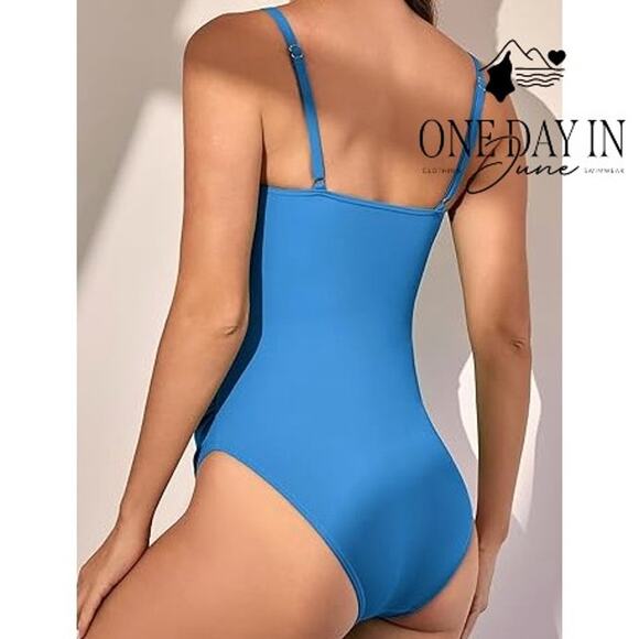 Eomenie Tummy Control One Piece Swimsuit Size M - Picture 2 of 7